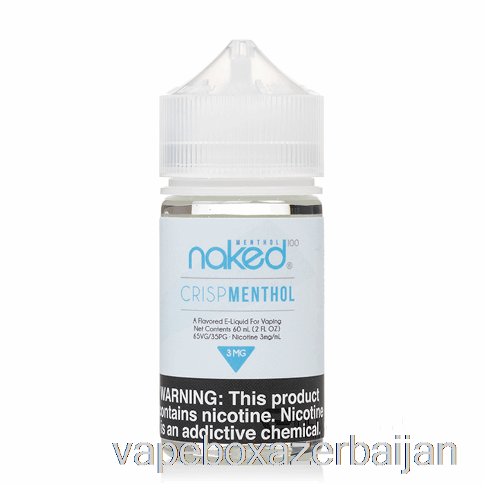 E-Juice Vape Crisp Menthol - Naked 100 Menthol - 60mL 0mg
